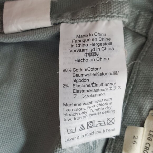 Madewell Emmett Wide-Leg Crop Pants Size 26 Light Blue Cotton/Elastane - Picture 6 of 13